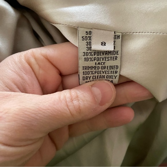 LELA ROSE Black Floral Mesh Embroidered Dress Halter Strapless Sz 8 - Picture 7 of 7